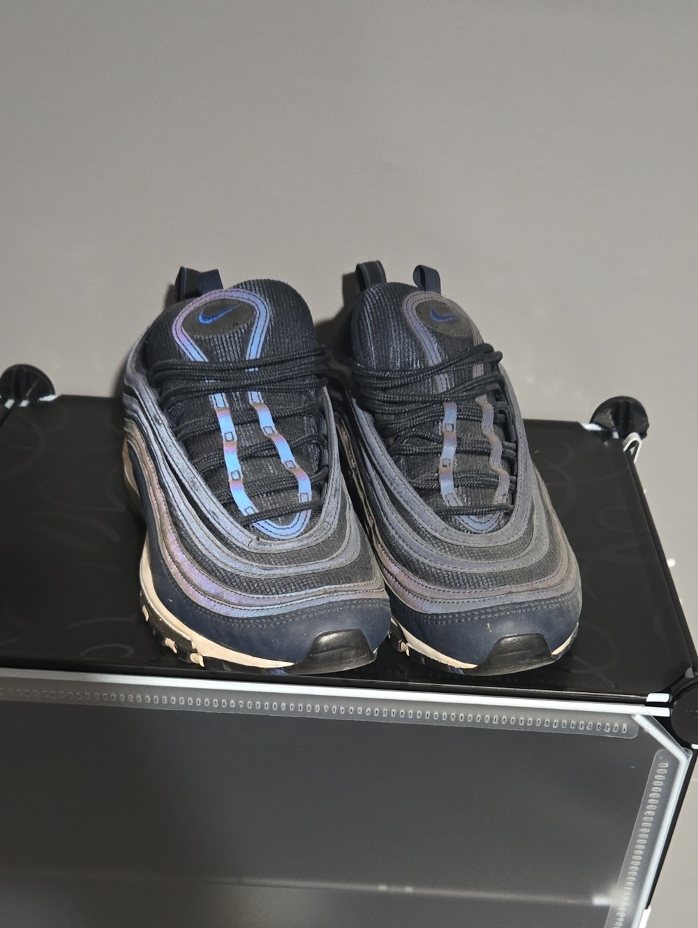 Nike Air Max 97 Sneakers - Navy Iridescent Black